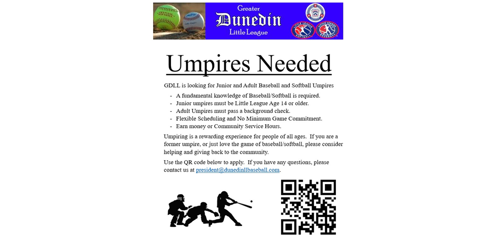 Umpires Needed!