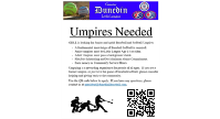 Umpires Needed!
